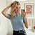 Blusa Feminina Tricô Modal Relevo Manga Curta – Conforto e Elegância - Imagem 2