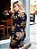Vestido Curto Floral Transpassado Manga Longa Viscolycra - Imagem 6