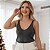 Regata Tricot Lurex Canelada Decote U Alça Brilho Casual - Imagem 12