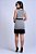 Vestido Curto Tricô Decote Trançado com Alças Preto - Moda Feminina - Imagem 2