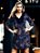 Vestido Curto Viscolycra com Mangas Flare Paisley Azul - Imagem 8