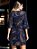 Vestido Curto Viscolycra com Mangas Flare Paisley Azul - Imagem 5