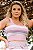 Cropped Tricot Regata Feminina Decote Quadrado Listrado - Imagem 1
