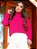 Blusa de Tricô Feminina Gola Alta com Detalhes em Ponto Manga Longa - Imagem 3