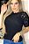 Blusa de Tricô Feminina Manga Curta Gola Alta - Tricot Básico Casual Versátil - Imagem 8