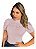 Blusa de Tricô Feminina Manga Curta Gola Alta - Tricot Básico Casual Versátil - Imagem 13