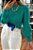 Blusa Tricot Manga Longa Bufante Canelada - Veste 38 ao 42 - Imagem 1