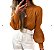 Blusa Tricot Manga Longa Bufante Canelada - Veste 38 ao 42 - Imagem 9