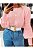 Blusa Tricot Manga Longa Bufante Canelada - Veste 38 ao 42 - Imagem 4