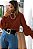 Blusa Tricot Manga Longa Bufante Canelada - Veste 38 ao 42 - Imagem 2