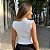 Regata Feminina Tricô Canelado Babado Gola Alta Modal - Imagem 8