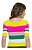 Cropped Tricot Modal Manga Curta Listrado V Neck - Conforto e Estilo no Verão - Imagem 3
