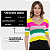 Cropped Tricot Modal Manga Curta Listrado V Neck - Conforto e Estilo no Verão - Imagem 8