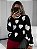 Blusa de Tricô Manga Longa Estampada Corações Feminina - Imagem 9