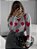 Blusa de Tricô Manga Longa Estampada Corações Feminina - Imagem 3