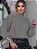 Blusa Tricô Manga Longa com Detalhe de Botões - Inverno - Imagem 9