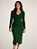Vestido Midi Tricot Canelado Manga Longa Feminino - Tendência Versátil e Elegante - Imagem 14