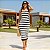 Vestido Midi Tricot Listrado Feminino Alça Fina Verão - Conforto e Estilo - Imagem 10