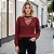 Blusa Tricot Canelado Decote V Transpassado Manga Longa - Imagem 9