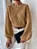 Blusa Suéter Tricot Feminina Manga Longa Transpassada Gola Joia - Imagem 11