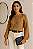 Blusa Suéter Tricot Feminina Manga Longa Transpassada Gola Joia - Imagem 1