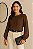 Blusa Suéter Tricot Feminina Manga Longa Transpassada Gola Joia - Imagem 4