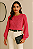 Blusa Suéter Tricot Feminina Manga Longa Transpassada Gola Joia - Imagem 8