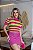 Blusa Tricot Listrada Manga Curta Penélope Gola Joia Inverno Casual - Imagem 2
