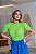 Blusa Tricot Canelado Neon Manga Bufante Básica - Imagem 8