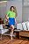 Blusa Tricot Canelado Neon Manga Bufante Básica - Imagem 9