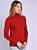 Blusa de Tricô Feminina Manga Longa Gola Cacharrel Básica Inverno - Imagem 6