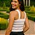 Cropped Tricot Modal Cruzado Listrado - Veste 36 ao 40 - Imagem 6