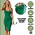 Vestido Midi Tricot Modal Bandagem Fenda Frontal - Imagem 9