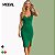 Vestido Midi Tricot Modal Bandagem Fenda Frontal - Imagem 3