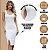 Vestido Midi Tricot Modal Bandagem Fenda Frontal - Imagem 8