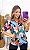 Blusa de Crepe com Manga Longa e Detalhe Floral - Imagem 1