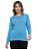 Blusa de Tricô Feminina Relevo Trançada Manga Longa - Tendência Inverno - Imagem 2