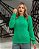 Blusa de Tricô Feminina Relevo Trançada Manga Longa - Tendência Inverno - Imagem 3