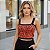 Cropped Tricot Feminino com Detalhe Floral - Tendência Verão - Imagem 3