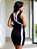 Vestido Curto Tricot Decote Gota Preto - Elegante e Confortável - Imagem 4