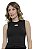 Cropped Tricot Modal Losango Vazado Alça Feminino Verão - Imagem 14