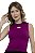 Cropped Tricot Modal Losango Vazado Alça Feminino Verão - Imagem 20
