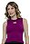 Cropped Tricot Modal Losango Vazado Alça Feminino Verão - Imagem 8
