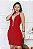 Vestido Curto Lurex Crepe com Tule e Fivela Acinturada - Imagem 4