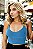 Cropped Tricot Modal Feminino Liso Gola V - Imagem 7