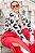 Blusa Tricot Gola Alta Duo Print Manga Longa - Imagem 3