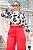 Blusa Tricot Gola Alta Duo Print Manga Longa - Imagem 4