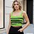 Cropped Tricot Alça Fina Detalhe Zebra Animal Print - Verão 2025 - Imagem 4