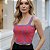 Cropped Tricot Feminino Detalhe Listra em V Decote - Imagem 8