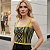 Cropped Tricot Feminino Detalhe Listra em V Decote - Imagem 4